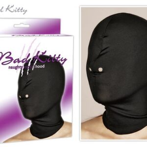 CAPPUCCIO CON APERTURA PER NASO BAD KITTY "HOOD" NERO - immagine 1