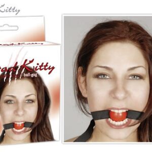 MORSO BALL GAG BAD KITTY ROSSO - immagine 1