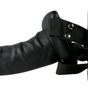 FALLO VIBRANTE STRAP-ON "EASY RIDER" NERO - immagine 4