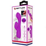 PRETTY LOVE - VIBRATORE RICARICABILE GLORIA RABBIT-VIOLA IMPERMEABILE - immagine 11