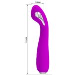 PRETTY LOVE - VIBRATORE ELETTROSHOCK RICARICABILE HECTOR IMPERMEABILE VIOLA - immagine 5