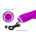 PRETTY LOVE - VIBRATORE RICARICABILE RACHEL CON VENTOSA VIOLA - immagine 8
