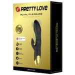 PRETTY LOVE - VIBRATORE DI LUSSO NERO RICARICABILE PLACCATO IN ORO - immagine 7