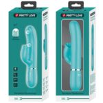 PRETTY LOVE - VIBRATORE CONIGLIO CON LECCATURA VERDE ACQUA - immagine 4