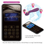 PRETTY LOVE - HECTOR VIBRATORE ELETTROSHOCK BY APP CONTROL VIOLA - immagine 12