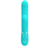 PRETTY LOVE - VIBRATORE MULTIFUNZIONE PERLITA 3 IN 1 G-SPOT VERDE ACQUA - immagine 2