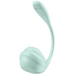 SATISFYER - STIMOLATORE PUNTO G PETALE LISCIO VERDE ACQUA APP GRATUITA - immagine 3