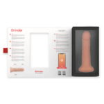 ONINDER - DILDO VIBRATORE GRANDE BOGOT? 9 VELOCIT? NATURALE 22 CM -O- 4.5 CM - APP GRATUITA - immagine 6