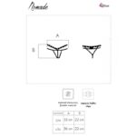 LIVCO CORSETTI FASHION - NOMADE TANGA CROTCHLESS NEGRO - immagine 7