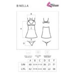 LIVCO CORSETTI FASHION - BINELLA SET BABYDOLL + TANGA NEGRO - immagine 5