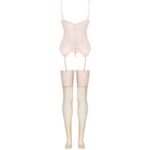 LIVCO CORSETTI FASHION - PERSINNE PEACH SET CORSET + PANTY + MEDIAS - immagine 4