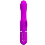 PRETTY LOVE - VIBRATORE MULTIFUNZIONE RABBIT 4 IN 1 FARFALLA FUCSIA - immagine 2