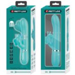 PRETTY LOVE - VIBRATORE MULTIFUNZIONE RABBIT 4 IN 1 FARFALLA VERDE ACQUA - immagine 11
