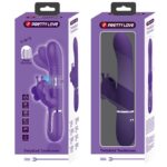 PRETTY LOVE - VIBRATORE MULTIFUNZIONE RABBIT 4 IN 1 FARFALLA VIOLA - immagine 11