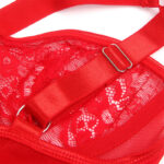 SUBBLIME - TEDDY CON LIGA DETALLE ENCAJE Y TIRAS ROJO S/M - immagine 6