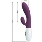 PRETTY LOVE - ALVIS VIBRATORE RABBIT E PUNTO G VIOLA - immagine 7