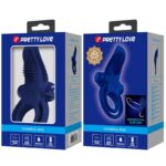 PRETTY LOVE - BRONSON ANELLO DOPPIO CON VIBRAZIONE BLU - immagine 9