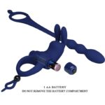 PRETTY LOVE - AYAD ANELLO VIBRATORE RABBIT CON SPINA BLU - immagine 9