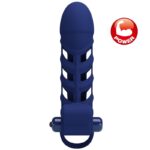 PRETTY LOVE - ALTAF ANELLO VIBRATORE CON GUAINA IN SILICONE BLU - immagine 6