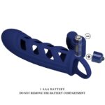 PRETTY LOVE - ALTAF ANELLO VIBRATORE CON GUAINA IN SILICONE BLU - immagine 9