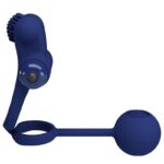 PRETTY LOVE - REMINGTON DOPPIO ANELLO VIBRANTE CON SPINA BLU - immagine 2