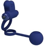PRETTY LOVE - REMINGTON DOPPIO ANELLO VIBRANTE CON SPINA BLU - immagine 3