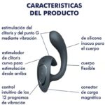 SATISFYER - G FOR GODDESS 1 VIBRATORE CONIGLIO GRIGIO SCURO - immagine 4