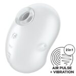 SATISFYER - CUTIE GHOST VIBRATORE LAY-ON BIANCO - immagine 2
