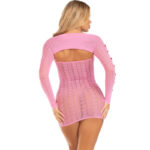 LEG AVENUE - ABITO CUORE E FIOCCHI ROSA TAGLIA UNICA - immagine 3