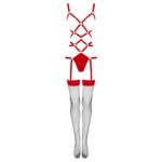 LIVCO CORSETTI FASHION -  THIARA LC 20213 SET BODY + MEDIAS ROJA S/M - immagine 6
