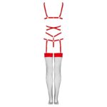 LIVCO CORSETTI FASHION -  THIARA LC 20213 SET BODY + MEDIAS ROJA S/M - immagine 7