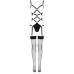 LIVCO CORSETTI FASHION - THIARA LC 20213 SET BODY + MEDIAS NEGRO S/M - immagine 6
