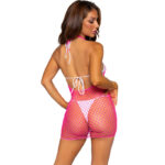 LEG AVENUE - VESTIDO DE REJILLA CRUZADO NARANJA TALLA ?NICA - immagine 2