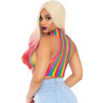 LEG AVENUE - TOP RETE MULTICOLORE - immagine 2
