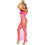 LEG AVENUE - VESTIDO DE REJILLA LARGO AMARILLO TALLA ?NICA - immagine 5