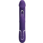 PRETTY LOVE - VIBRATORE MULTIFUNZIONE KAMPAS RABBIT 3 IN 1 CON LINGUA VIOLA - immagine 3