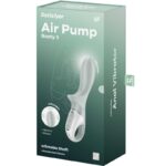 SATISFYER - AIR PUMP BOOTY 3 VIBRATORE ANALE GONFIABILE GRIGIO VERDE - immagine 6