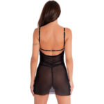 LIVCO CORSETTI FASHION - KROLINA LC 90734 CHEMISE + TANGA NEGRO S/M - immagine 2