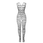 SUBBLIME - 951696 BODYSTOCKING A RETE SENZA CAVALLO CON SPALLINE SULLE SPALLE NERO TAGLIA UNICA - immagine 4