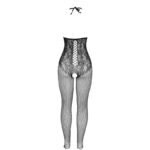 SUBBLIME - 951849 BODYSTOCKING A RETE CON COPPA APERTA E COLLO AL CENTRO NERO TAGLIA UNICA - immagine 5