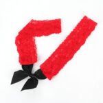 SUBBLIME - 952068 ABITO CORTO A RETE CON CUCITURE NERE E ROSSE TAGLIA UNICA - immagine 4