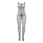 SUBBLIME - 952112 BODYSTOCKING A RETE CON DETTAGLI SU PETTO E PANCIA NERO TAGLIA UNICA - immagine 4