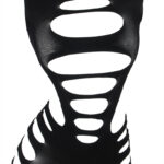 SUBBLIME - 952266 VESTITO ELASTICO A RETE MANICA LUNGA NERO TAGLIA UNICA - immagine 4