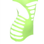 SUBBLIME - 952280 VESTITO ELASTICO A RETE MANICA LUNGA VERDE TAGLIA UNICA - immagine 7