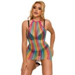 SUBBLIME - 952341 VESTITO A RETE ARCOBALENO TAGLIA UNICA - immagine 3
