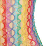 SUBBLIME - 952365 VESTITO A RETE CON SPALLE NUDE ARCOBALENO TAGLIA UNICA - immagine 7