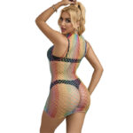 SUBBLIME - 952433 VESTITO A RETE SENZA MANICHE COLLO ALTO ARCOBALENO TAGLIA UNICA - immagine 2