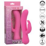 CALEXOTICS - FIRST TIME VIBRATORE CONIGLIO RICARICABILE ROSA