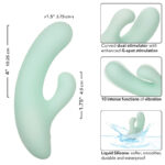 CALEXOTICS - PACIFICA FIJI VIBRATORE E STIMOLATORE PUNTO G 10 VIBRAZIONI AQUA - immagine 7