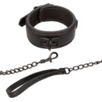 CALEXOTICS - NOCTURNAL COLLARE E GUINZAGLIO IN PELLE REGOLABILE NERO - immagine 3